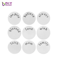 

Wholesale Mixed Styles Stainless Steel Plate For Floating Locket
