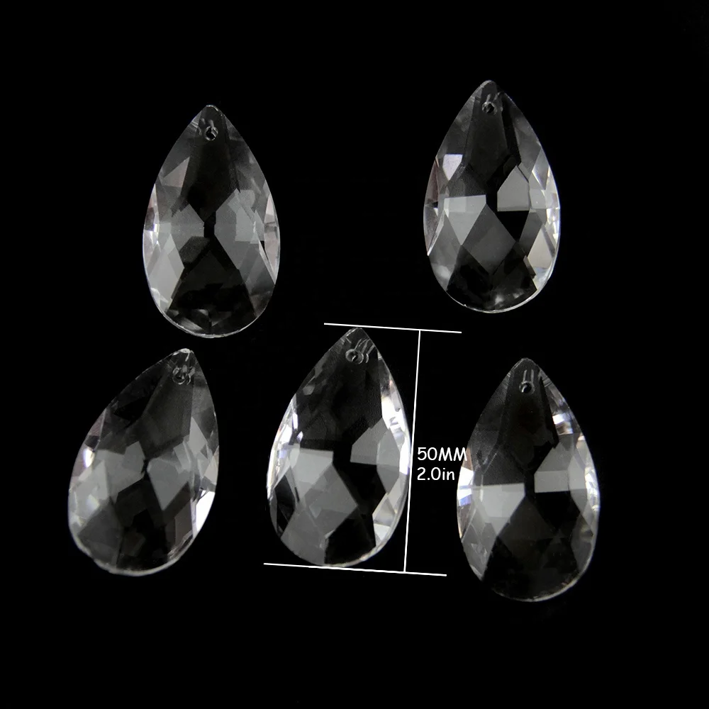 

Good Quality  Crystal Clear Teardrop Pendants For Luxurious Home/Hotel Chandelier