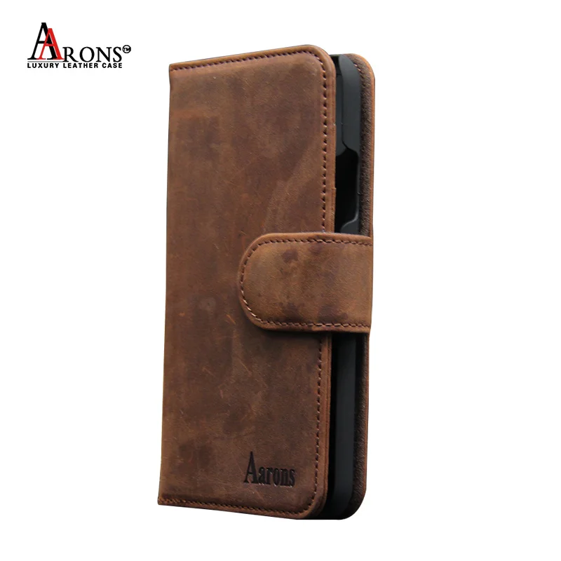 Standing Flip Cover Wallet Style Real Leather Cell Phone Case With 3 Card Slots, Luxury Cover For iPhone X Back Case Leather