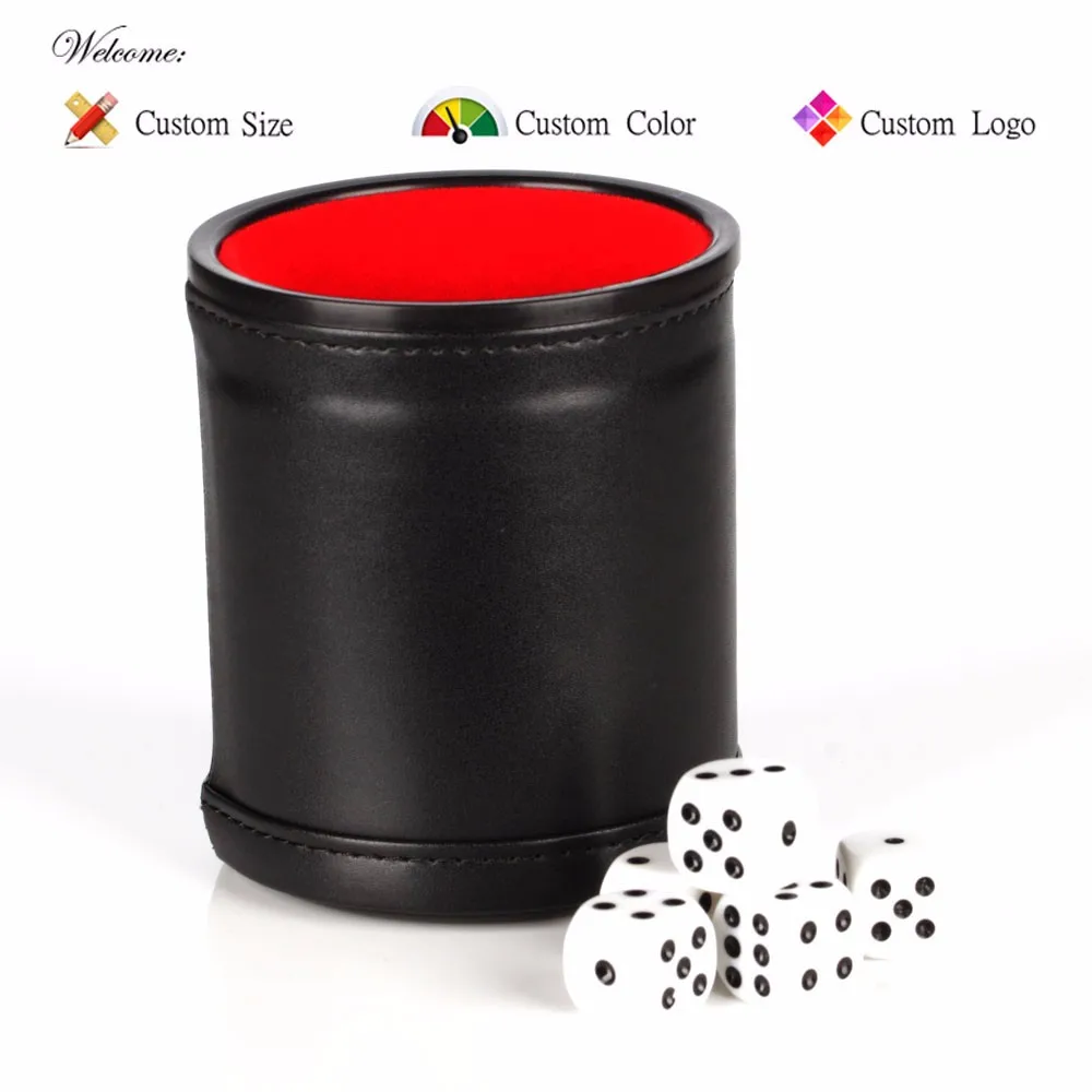 Factory Personalized Leather Dice Cup Dice Game Cup Set Buy Dice Cup