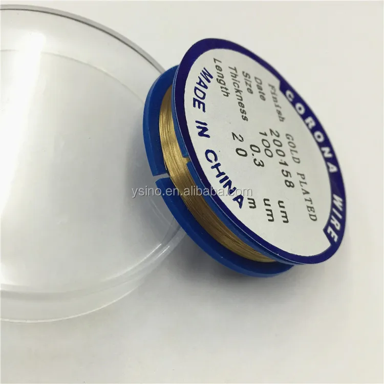 20 Meters Length 0.3um Thickness Gold Plate Charge Corona Wire For