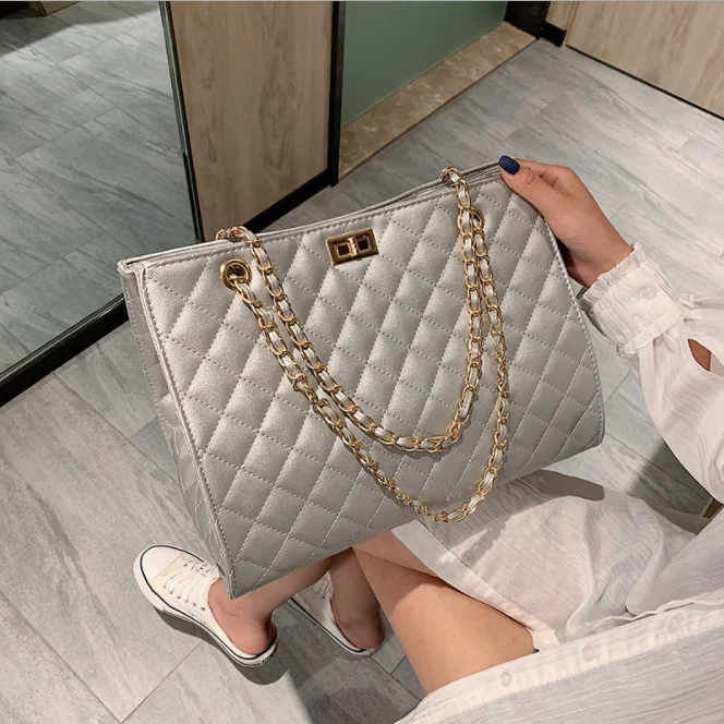 

c11281a new style big chain handbags for women lady shoulder bag