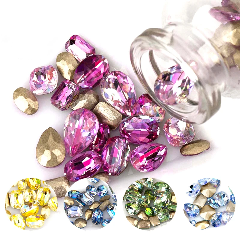 K9 high quality LS color rhinestone pointback fancy crystal stone nail art decorations garment accessories