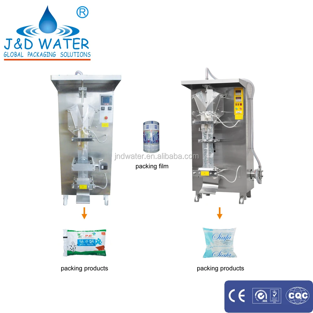 Automatic Water Pouch Packing Machine bag sealing filling machine