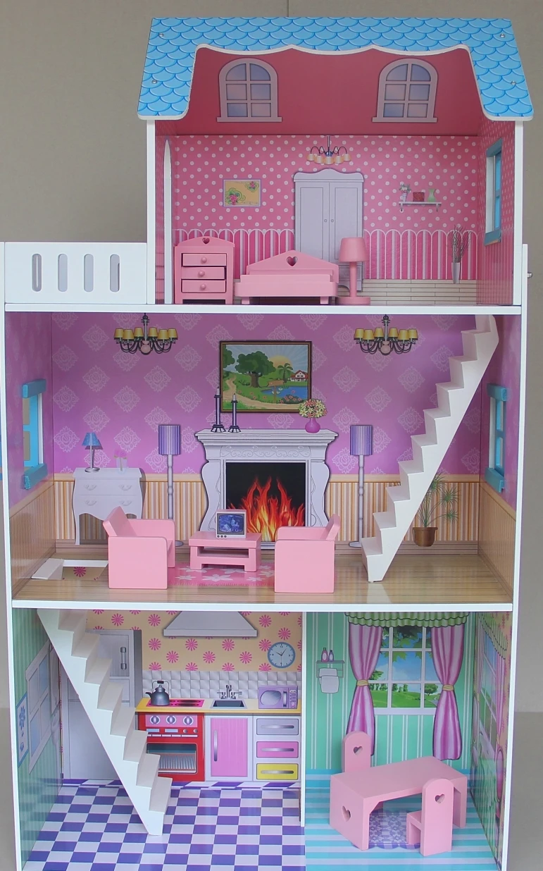 Terbaru Paling Populer Barbie Anak Rumah Boneka Kayu Dengan