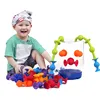 DIY creative educationa construction l silicone suction blocks toys for kids