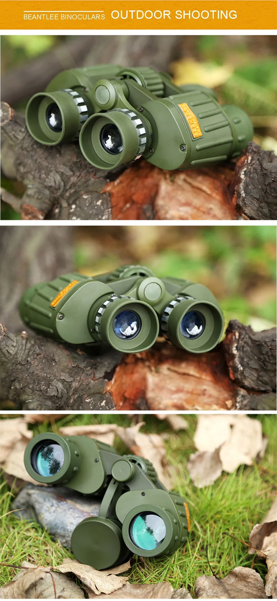 MIL-TEC Collapsible Binoculars 8x21 Visual Field 126m Nylon Bag Included Camo main image 1