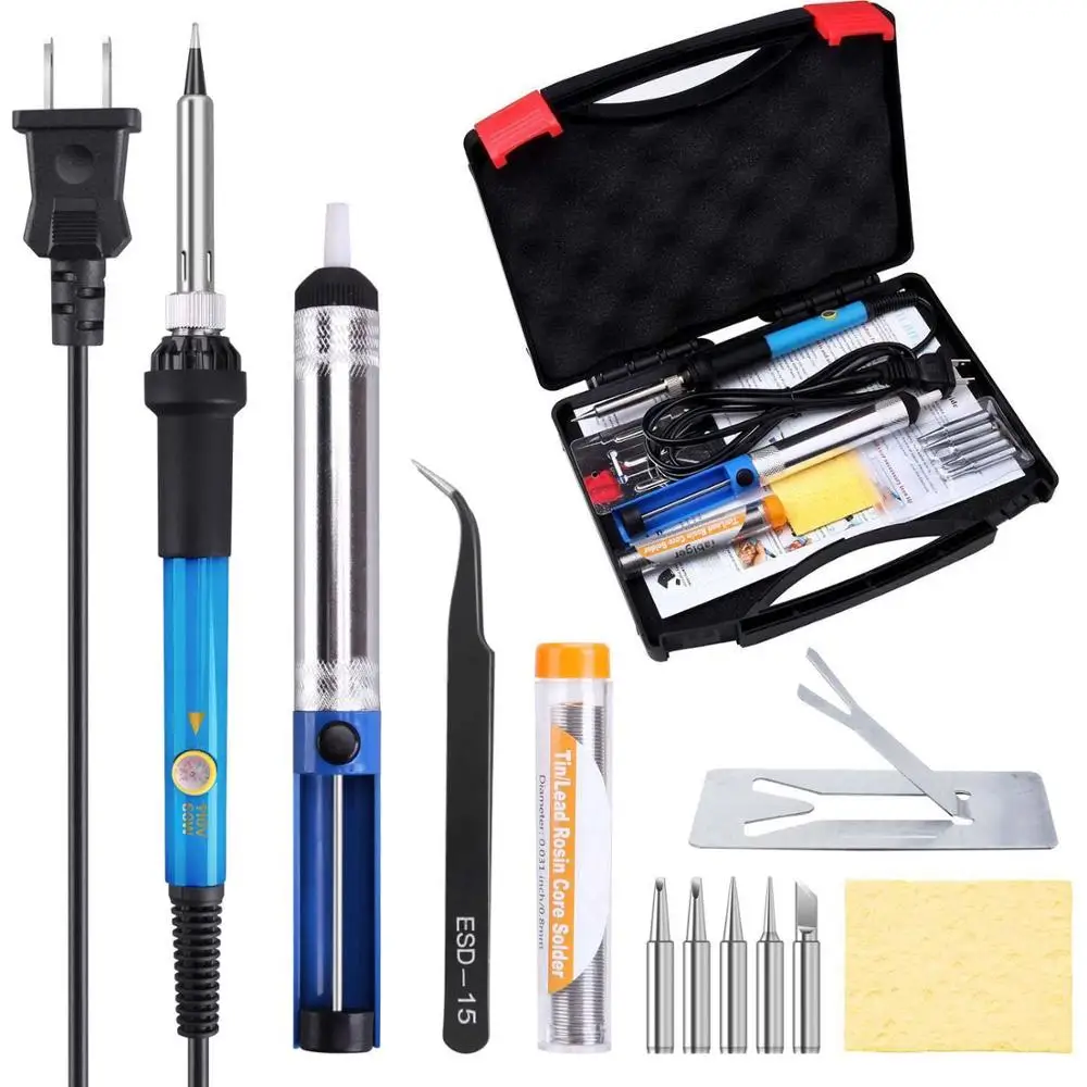 Hot Selling Soldering Iron Kit 60w 110v Adjustable Temperature Welding