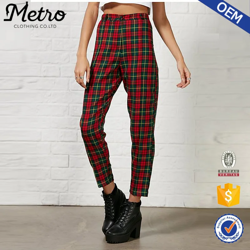 ladies tartan pants