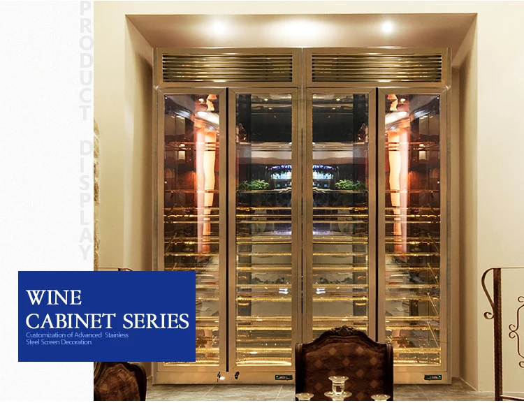 high gloss 304 stainless steel bar and wine cabinets stainless steel wine collection display cabinet glass cabinet