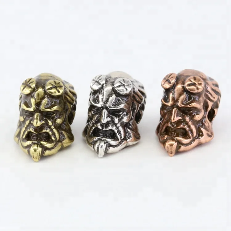 

Domineering diy bracelet beads connector monkey King animal new gold plated models for men