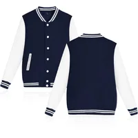 

Wholesale blank baseball jacket custom logo print unisex singal breasted bottom varsity baseball jacket