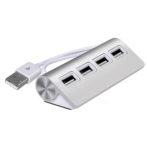 Cateck USB 2.0 4 Port Aluminium USB Hub 11 inch Cable