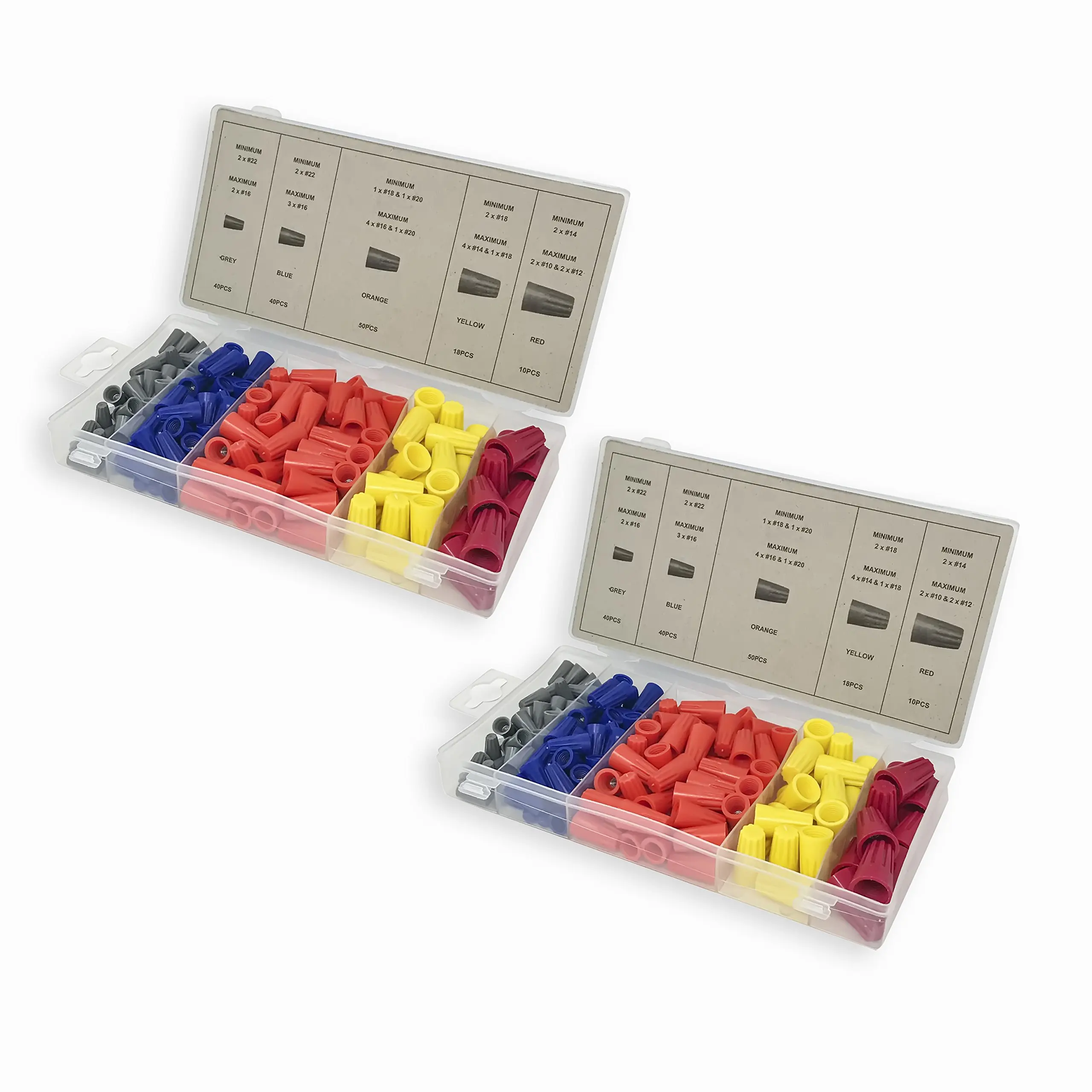 316 PCS Electrical Wire Twist Nut Connector Set 22-14 AWG Terminal Caps Assortment