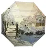 high quality custom design digital print galleria umbrella automatic auto open close compact portable umbrella