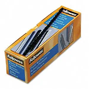 Fellowes : Plastic Comb Bindings, 5/16quot; 40-Sheet Capacity, Navy Blue, 100 per Pack -:- Sold as 2 Packs of - 100 -/- Total of 200 Each