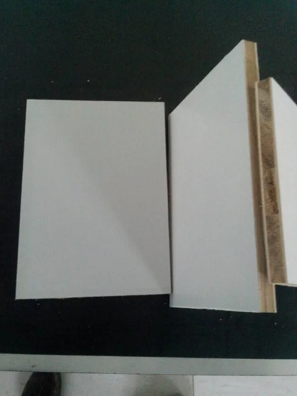 
white color polyester Blockboard in paulownia core 