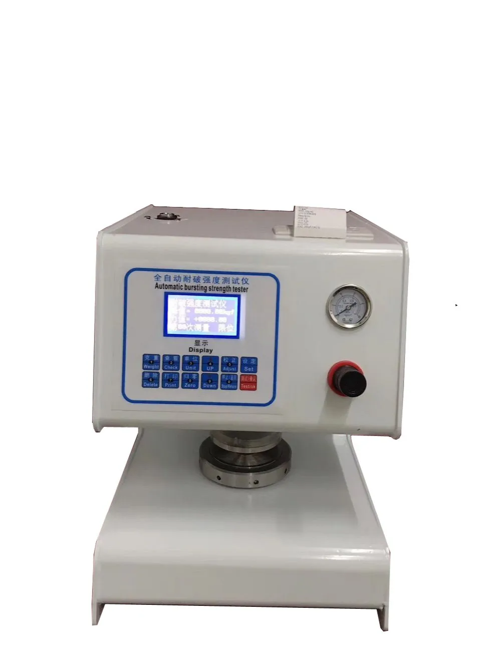 burst strength tester for paper or carton - buy 爆破强度测试