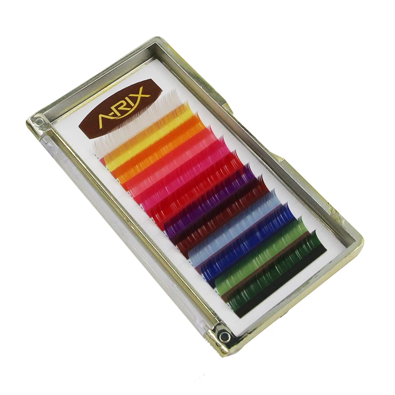 

Custom made premium fake colorful eyelashes extensions in Korea