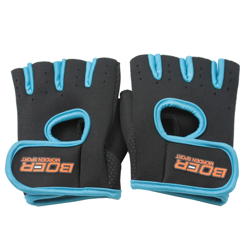 

Sports training protection outdoor adjustable kids fitness gloves, Blue;pink;grey;white