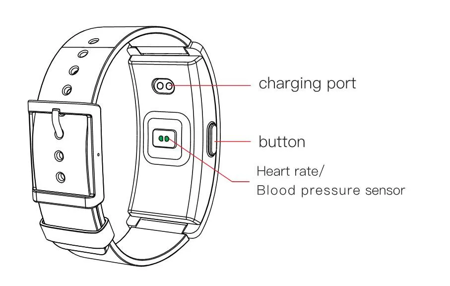 Original CK11 Blood Pressure Smart Watch Bracelet Band Pulsometro Heart Rate Monitor Pedometer Smartband for iphone HTC Samsung