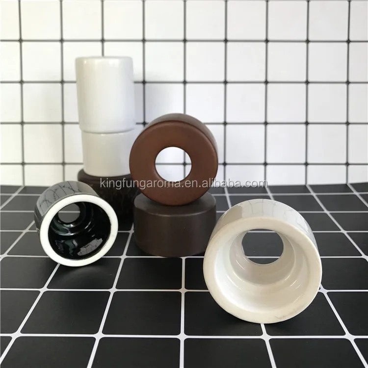 
Ceramic Bottle Diffuser Cap Oil Reed Diffuser Wooden Cap 