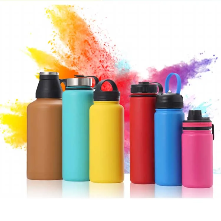 

Double wall sport vacuum flask water drinking bottle stainless steel bottle manufacture, Customized color