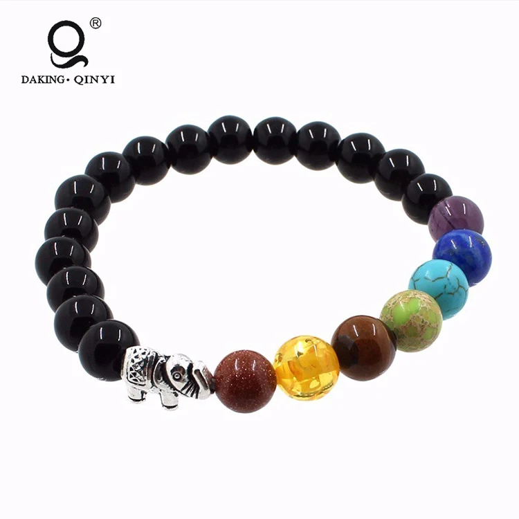 

wholesale custom Imperial stone chakra yoga power crystal beads bracelet