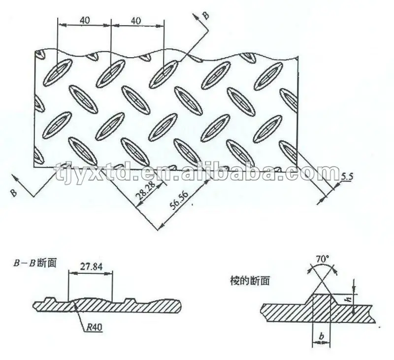 Steel Checkered Plate Size 3mm Standard Steel Checkered Plate Sizes