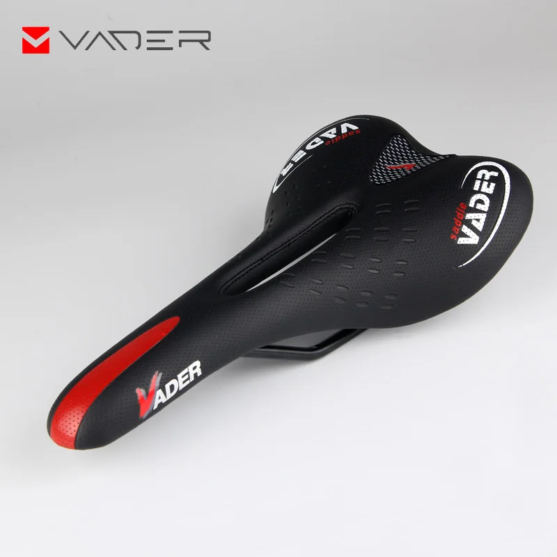 

Vader Breathable Cycling Saddle White Black Road Bike Seat Women Men Waterproof Pu Leather Comfort Bicycle Saddle