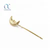 Gilding Half-moon Shape Tea Make Device Leaves Filter Strainer For Mug