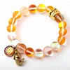 Fashion Women Armband Bracelet, Beautiful Shiny Crystal Stone Bracelet, Vintage Gold Charm Fish Scales Mermaid Bracelet bangle