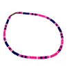 Trendy 4-5mm white clam colored spray shell necklace in barrel lock