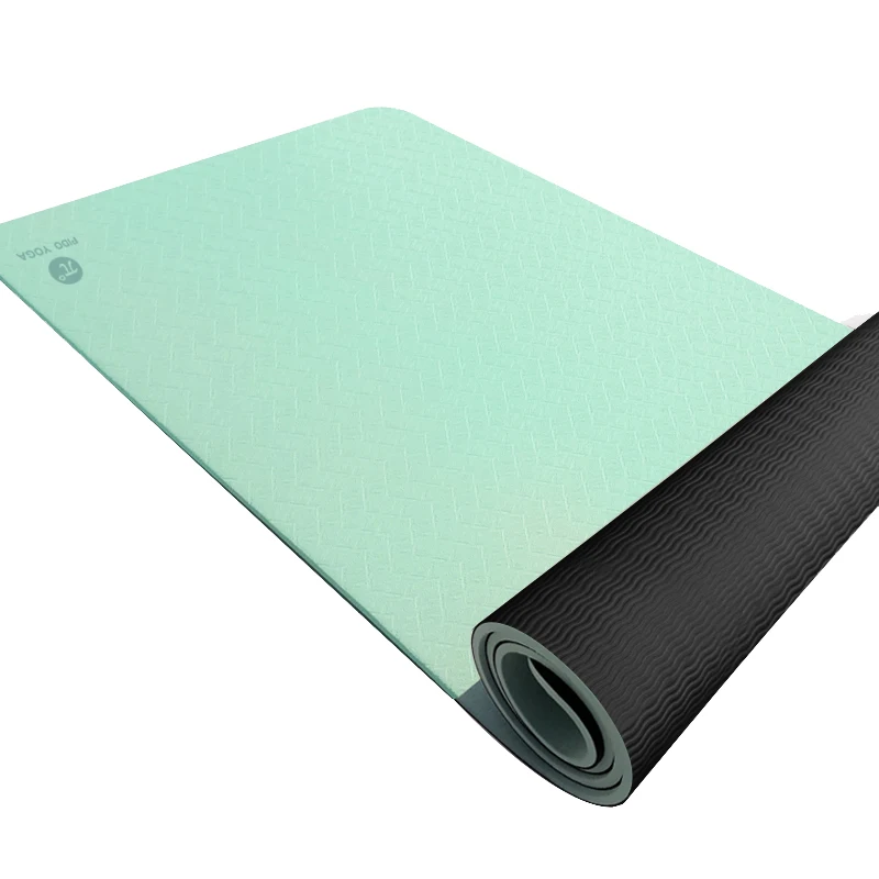 

PIDEG custom cheap  TPE yoga mat manufacturer, Double color