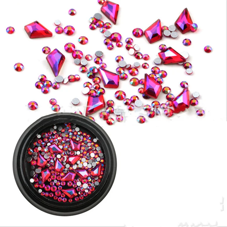 

Popular Design colors glass rhinestones nail art decorations