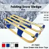 wooden sledge winter Christmas Wooden alpine ski ZY-70701-80/100/110