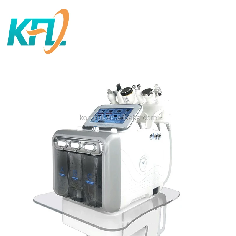 

2019 hot selling H2 O2 6 in 1 deep clear hydradermabrasion aqua facial oxygen jet peeling machine, N/a