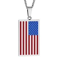 

2019 New Fashionable Decorations American Flag Custom Metal Dog Tag