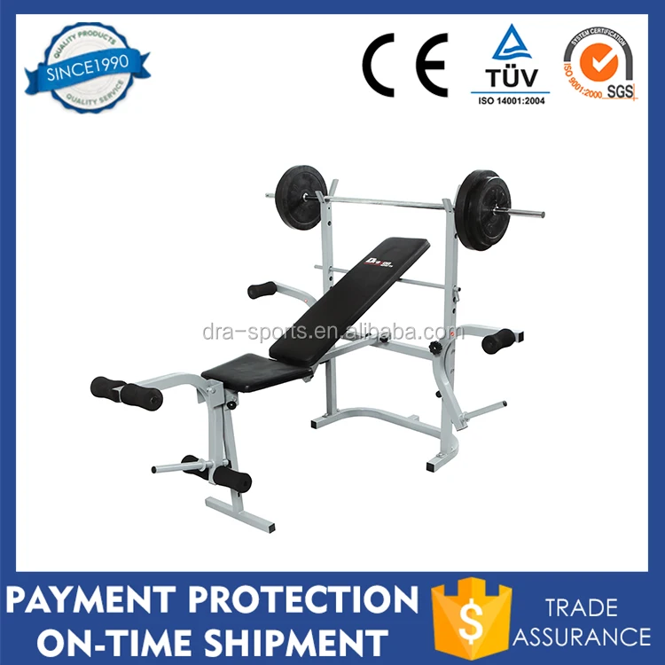 New Weight Bench Press W281 And Barbell Adjustable Curls Home Gym