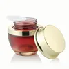 cosmetic packaging 30ml 50ml oval coloured cosmetic jars glass cream bottle empty luxury cosmetic containers with gold metal lid