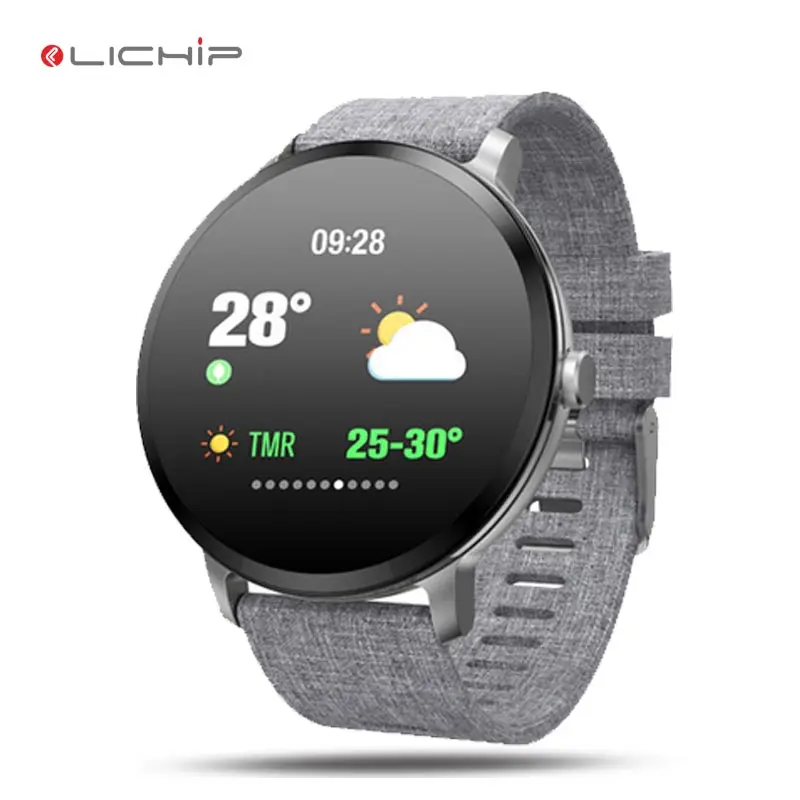 LICHIP L244 colorful round screen sim card t3 v10 v11 smart watch wrist band  wristband bracelet