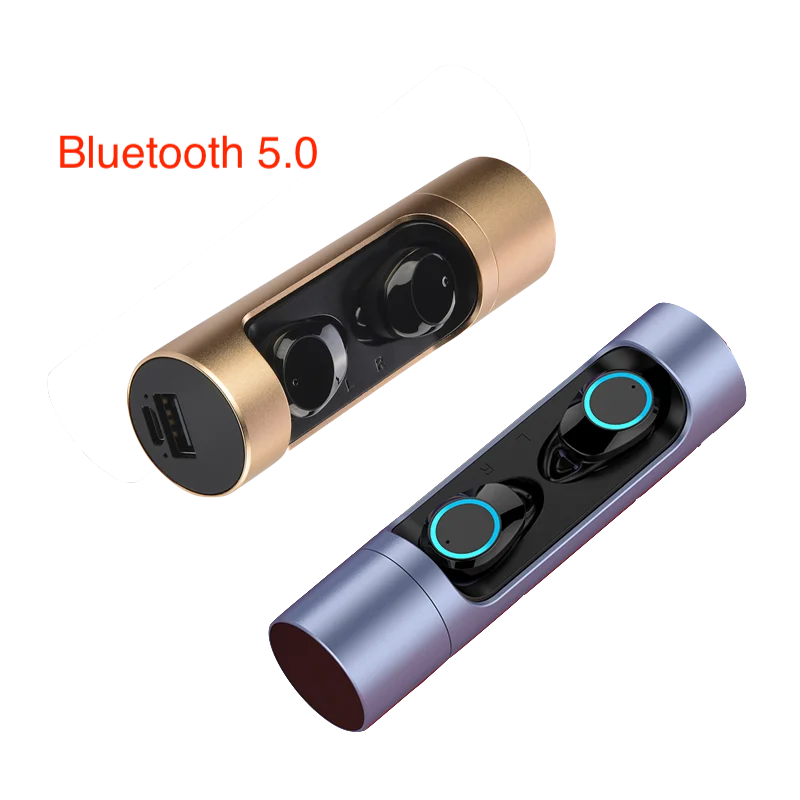 

OEM TWS Noise Cancelling Sport Wireless 5.0 Bluetooth earbuds, Red/black/gold/blue