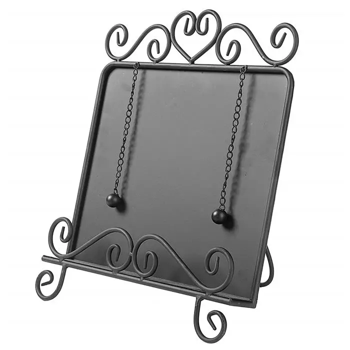 Wholesale High Quality Black Wrought Iron Metal Cookbook Stand Buy