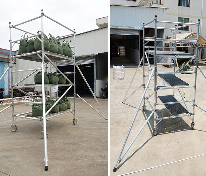 Outdoor aluminium scaffolding tower material for sale 