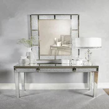 dressing table and mirror