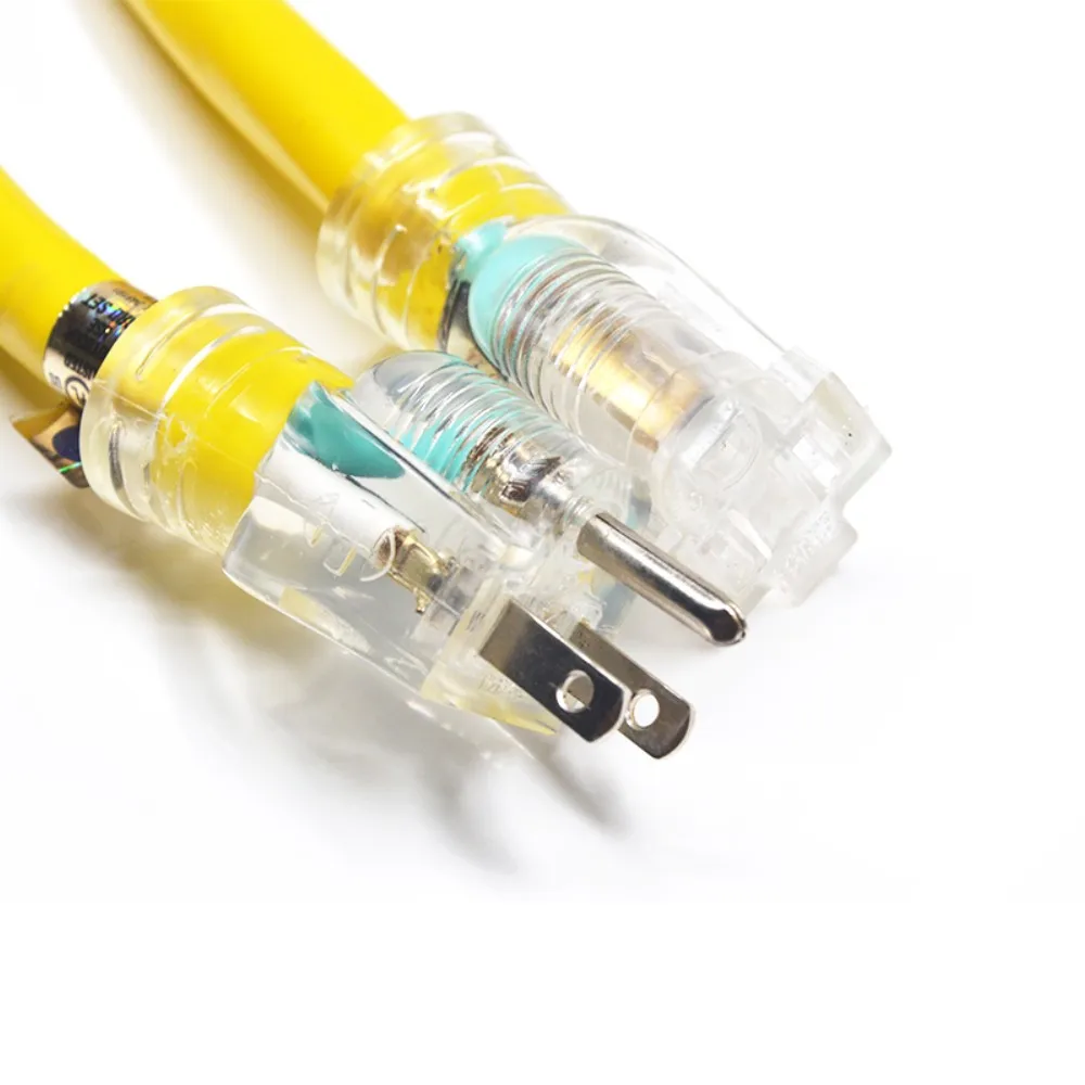 Heavy Duty 20amp Contractor Light Socket Extension Cord With L515,10/3