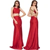 Latest fashion long floral summer separate women evening dresses
