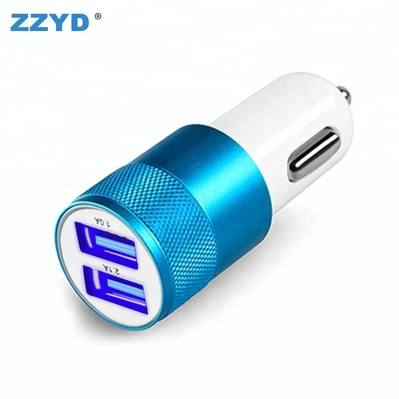 

China Factory Universal Dual Usb Car Charger phone Adapter, N/a