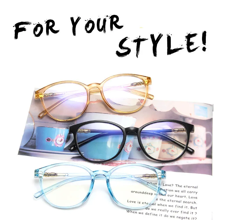 designer round eyeglasses