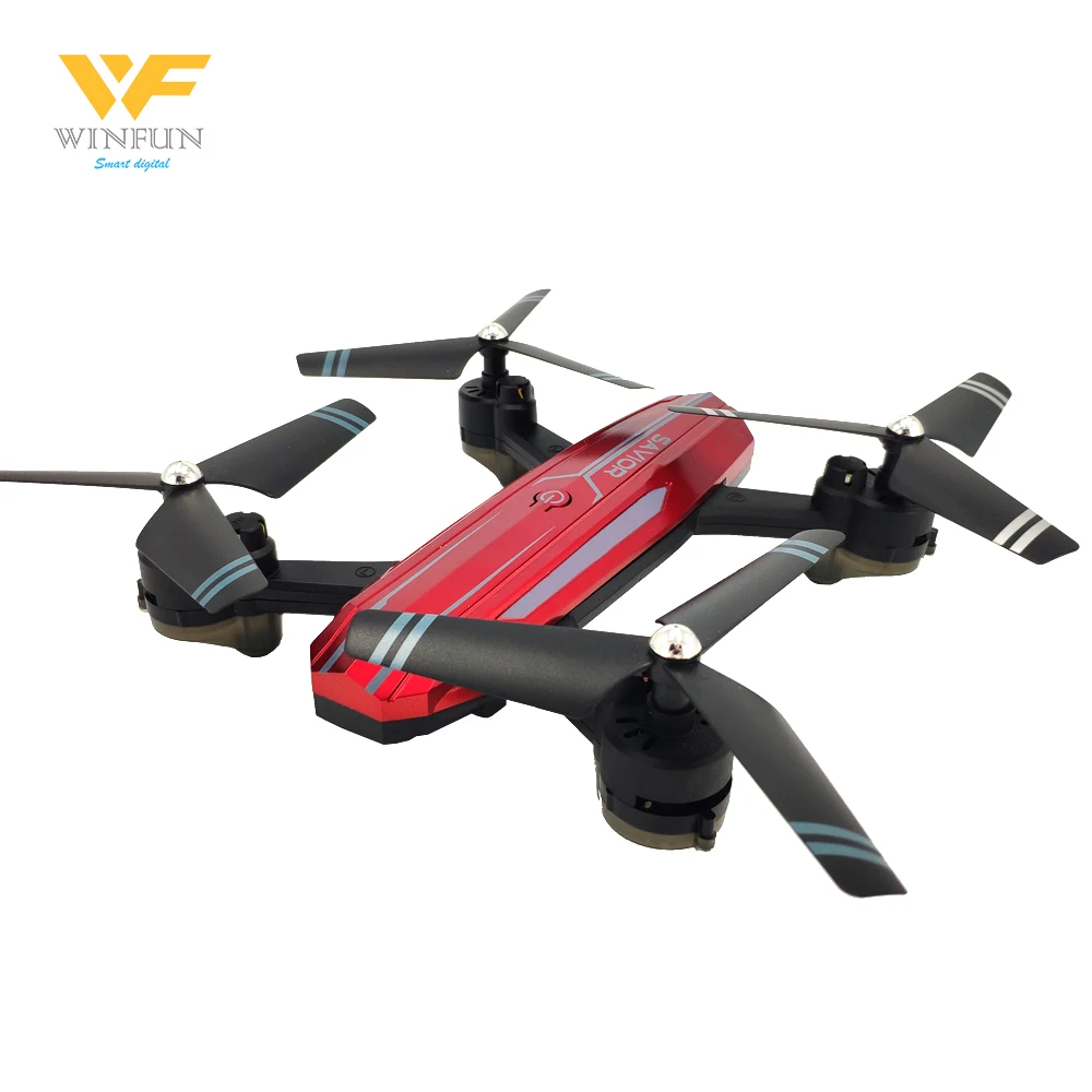 Winfun popular hot sale foldable 2.4Ghz 4 Channel 6 Axis WiFI Mobile control one button returning drone with HD camera